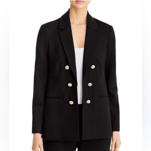 T Tahari | Women's Black Double-Breasted Blazer Rhinestone Blazer NWOT